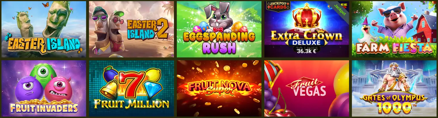 Toutes les machines à sous du casino Thor
