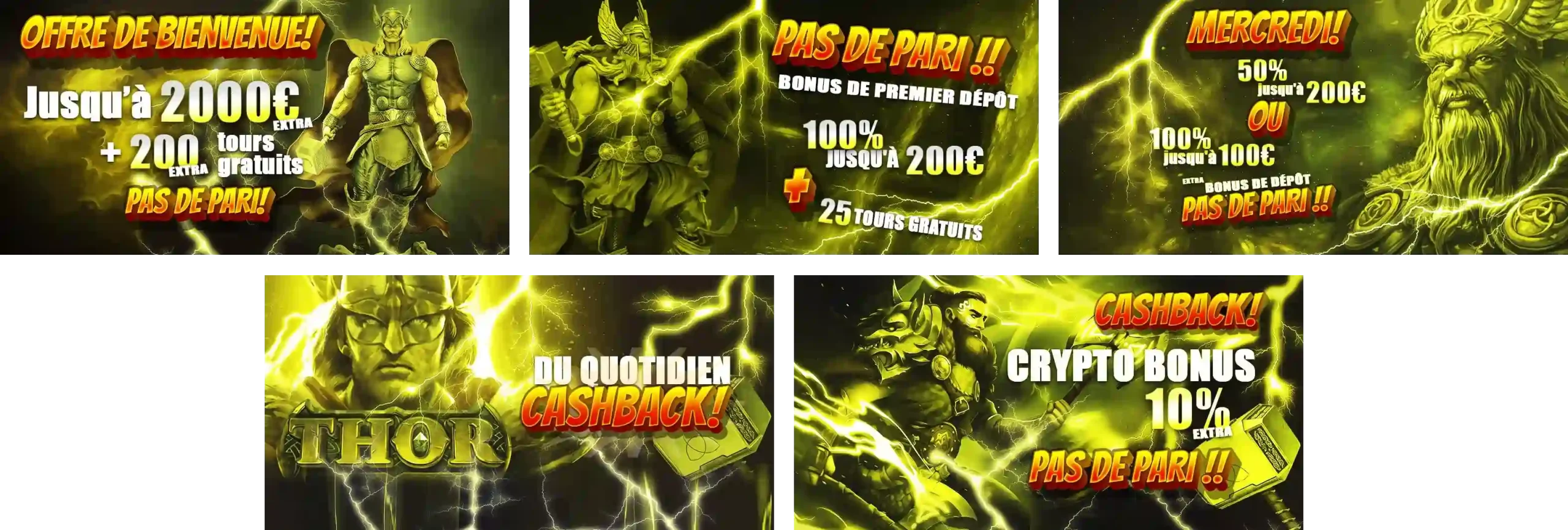 Promotions et bonus réguliers du casino Thor